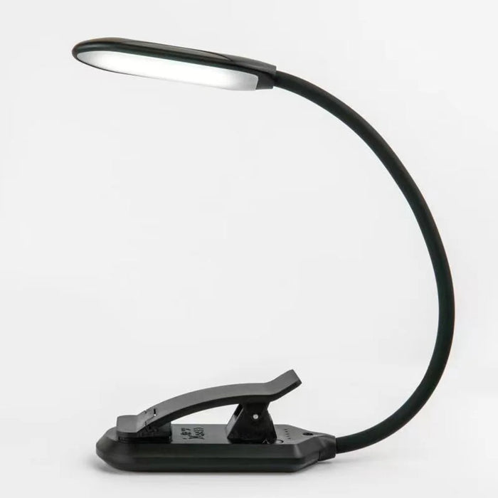 HL-TJ8010A-18 3W Clip-on LED Reading Lamp Eye Protection 3 Color Modes Dimmable Study Light - Black - 2