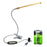 HL-TJ8010A1 USB Powered Clip On Desk Lamp 3 Color Temperature Adjustable LED Eye Caring Reading Light - Gold - 1