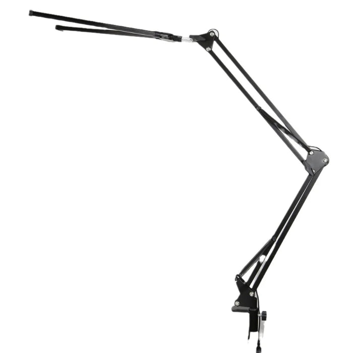 HL-DL8012A-10 Dual Head LED Desk Lamp 3 Color Temperature 10 Levels Dimming USB Powered Clamp Reading Light - Black - 1