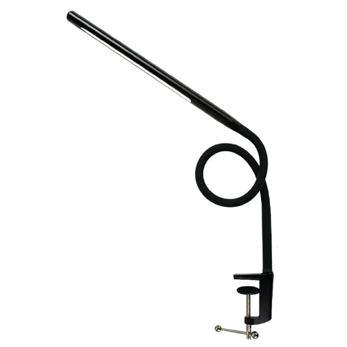 HL-TJ8010A-15 USB Clip LED Desk Lamp 10 Dimming Levels Eye Care Reading Light for Study Bedroom Bedside - Black - 1
