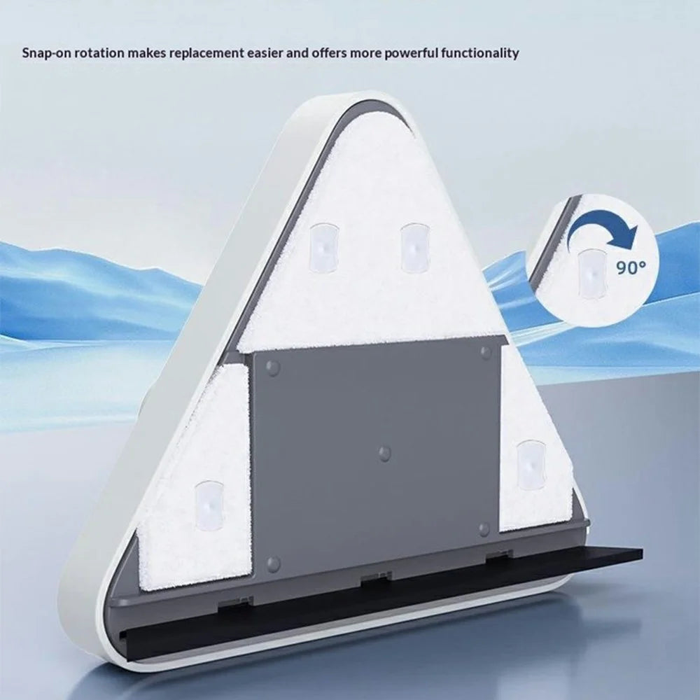 C0815 Double-Sided Magnetic Window Cleaner Triangle Glass Cleaning Tool for 0.8-15mm Single Layer Glass - 5