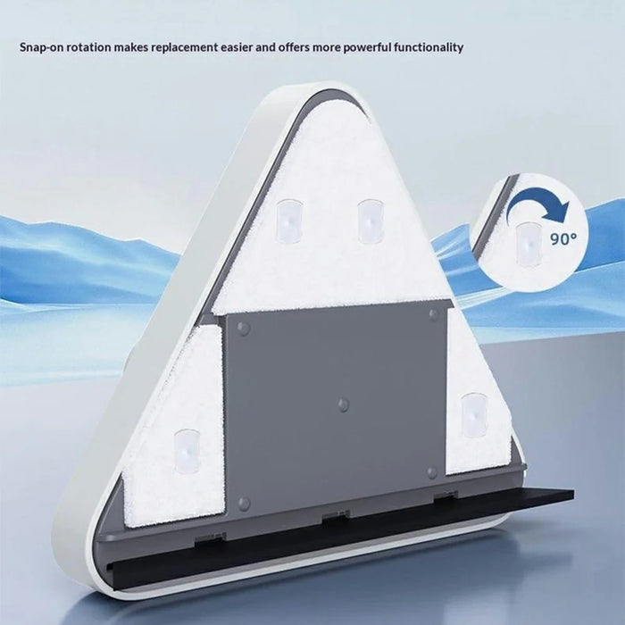 C0815 Double-Sided Magnetic Window Cleaner Triangle Glass Cleaning Tool for 0.8-15mm Single Layer Glass - 5