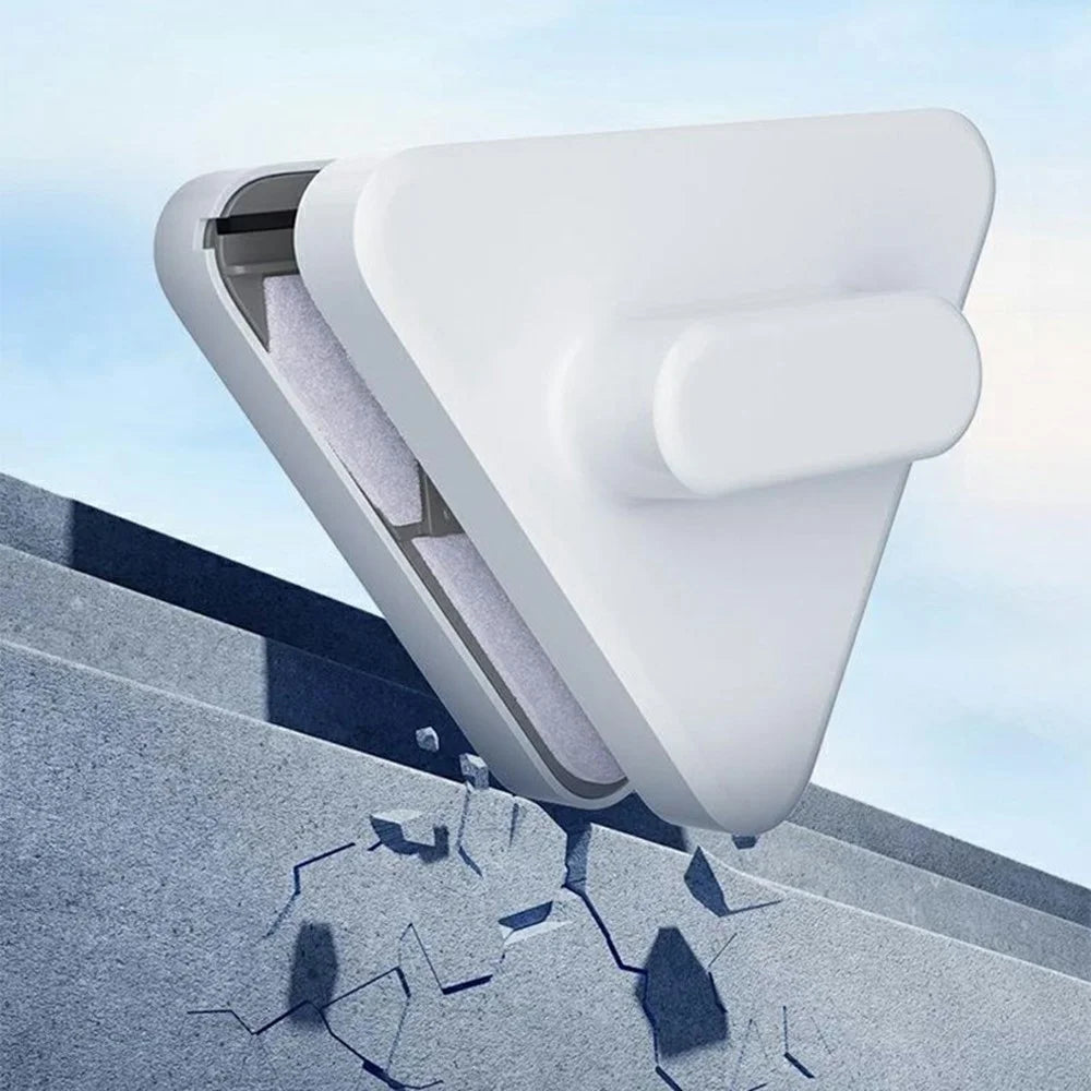 C0815 Double-Sided Magnetic Window Cleaner Triangle Glass Cleaning Tool for 0.8-15mm Single Layer Glass - 6