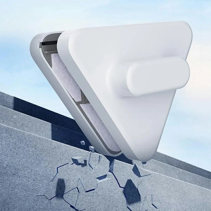 C0815 Double-Sided Magnetic Window Cleaner Triangle Glass Cleaning Tool for 0.8-15mm Single Layer Glass - 6