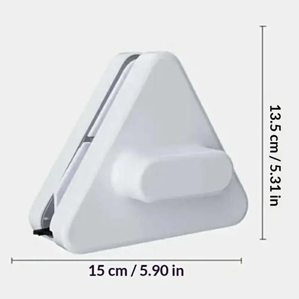 C0815 Double-Sided Magnetic Window Cleaner Triangle Glass Cleaning Tool for 0.8-15mm Single Layer Glass - 7