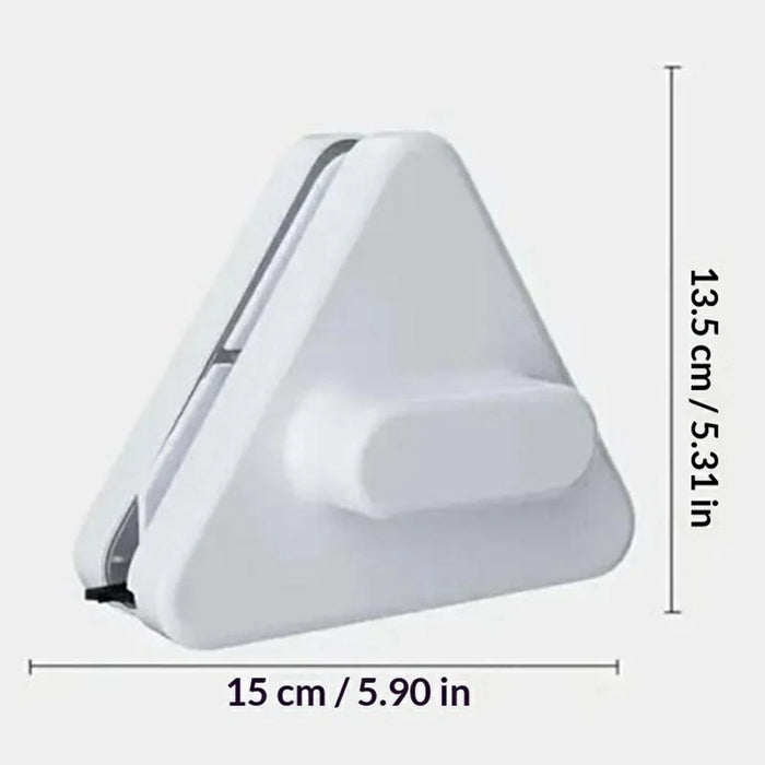 C0815 Double-Sided Magnetic Window Cleaner Triangle Glass Cleaning Tool for 0.8-15mm Single Layer Glass - 7