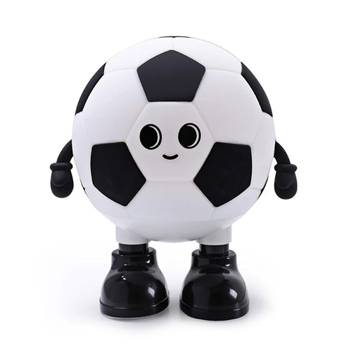 Football Boy RGB Night Light 3 Brightness Levels Rechargeable Touch Lamp for Bedroom - Black & White - 1