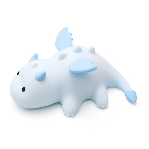 Cute Dragon Night Light Silicone 7 Color RGB Magnetic LED Touch Lamp for Kids Bedroom - Blue - 1