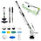 X90 IPX7 Waterproof 25W High Power 10 in 1 Cordless Electric Cleaning Brush with 10 Brush Heads - Light Green - 7