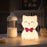 Cat Shape Silicone Night Light 1200mAh USB-C Rechargeable 7-Color Touch LED Lamp for Kids Bedroom - 5