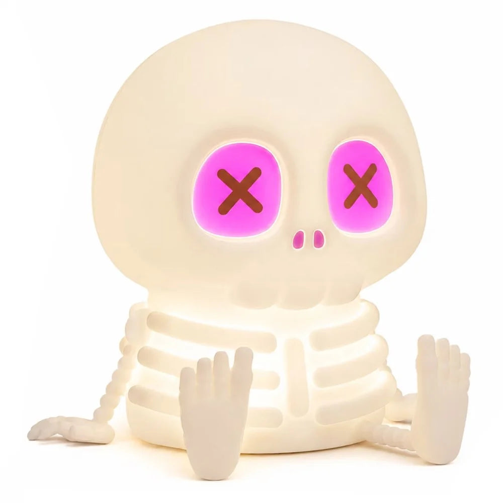 Halloween Skeleton Tap Light Silicone LED Night Light 1200mAh USB Rechargeable for Bedroom - 1