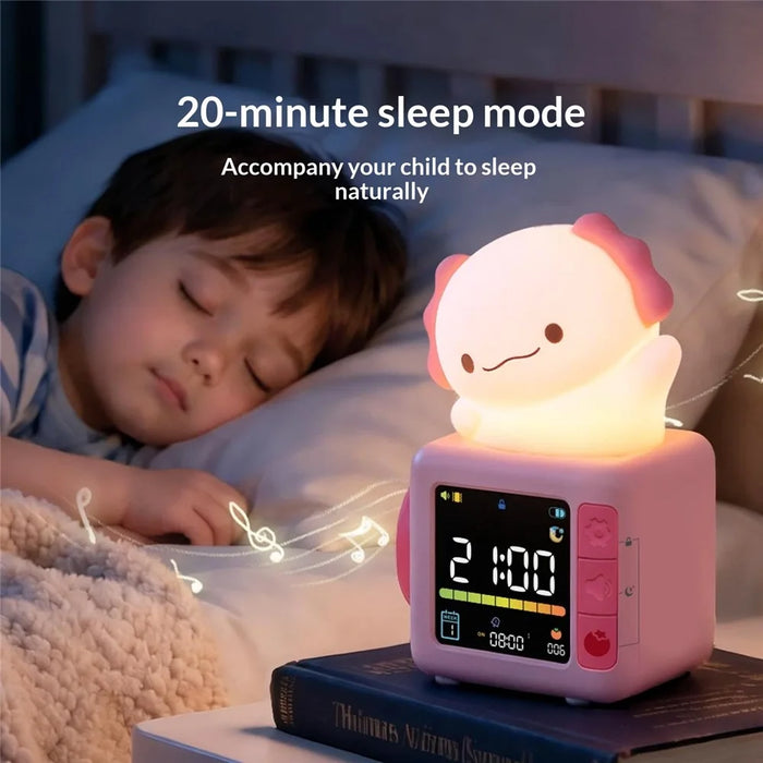 Kids Smart Alarm Clock with Sunrise Wake-Up Light White Noise Night Light Pomodoro Timer Cute Animal Design - Capybara - 5