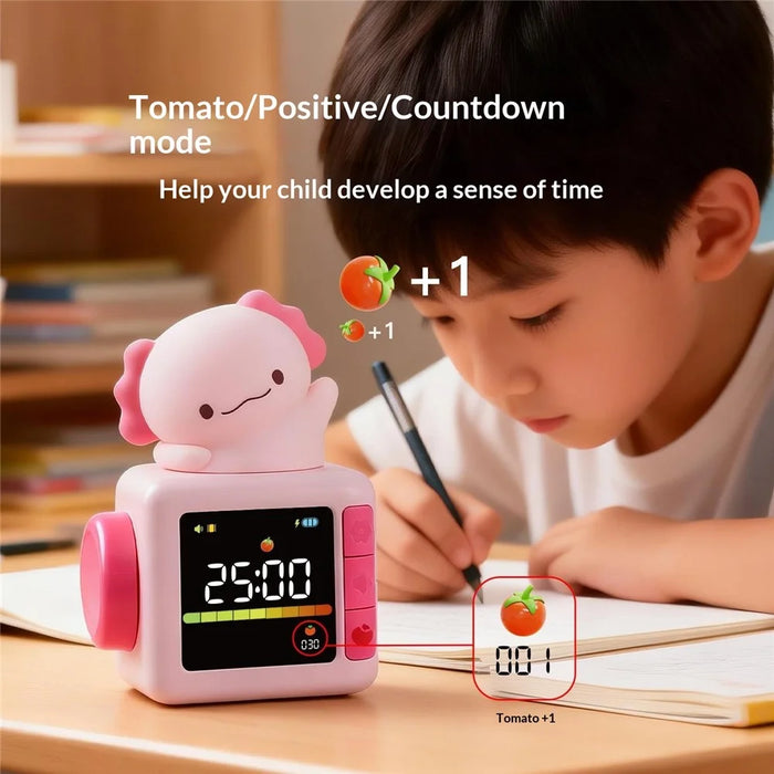 Kids Smart Alarm Clock with Sunrise Wake-Up Light White Noise Night Light Pomodoro Timer Cute Animal Design - Capybara - 6