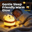 A086 Bee Silicone Night Light Touch Control 3-Level Brightness 1200mAh 30min Timer Warm Glow for Bedside - Beige - 3