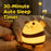 A086 Bee Silicone Night Light Touch Control 3-Level Brightness 1200mAh 30min Timer Warm Glow for Bedside - Beige - 6