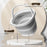 Size L 10L Folding Water Bucket PP+TPR Collapsible Portable Bucket for Outdoor Camping - White Gray - 3