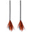 2Pcs Halloween Witch Broom Detachable Broomstick Kids Witch Costume Broom Props - Orange - 1