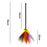 2Pcs Halloween Witch Broom Detachable Broomstick Kids Witch Costume Broom Props - Orange - 5
