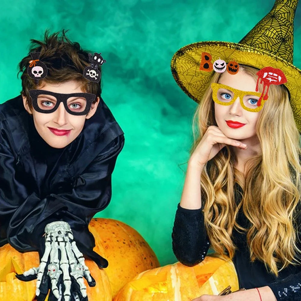 Halloween Kid's Glasses Plastic+Felt Party Decoration Eyeglasses Eyewears - Red Moon - 3