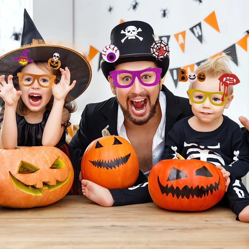 Halloween Kid's Glasses Plastic+Felt Party Decoration Eyeglasses Eyewears - Red Moon - 4
