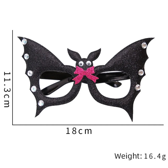 5Pcs / Set Halloween Eyeglasses Spider Web Plastic Glasses Bat Masquerade Party Prop - Bat - 7