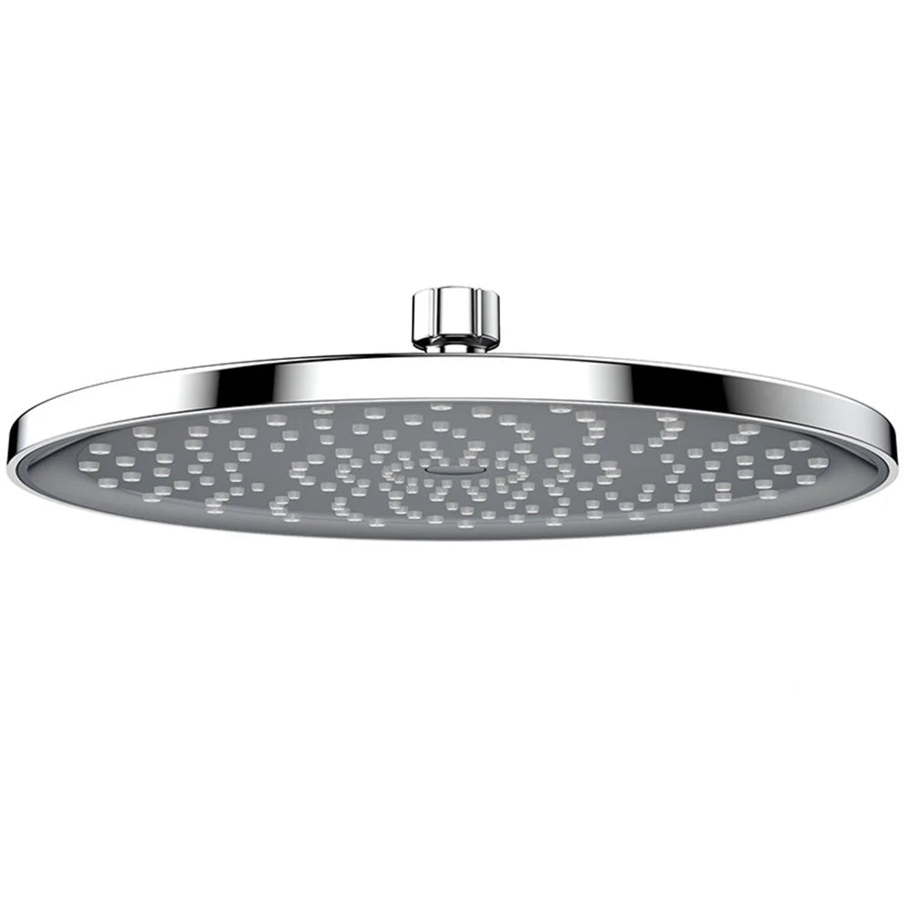 10-inch Rainfall Spray Shower Head High Pressure Round Electroplating ABS Shower Head - Silver - 1