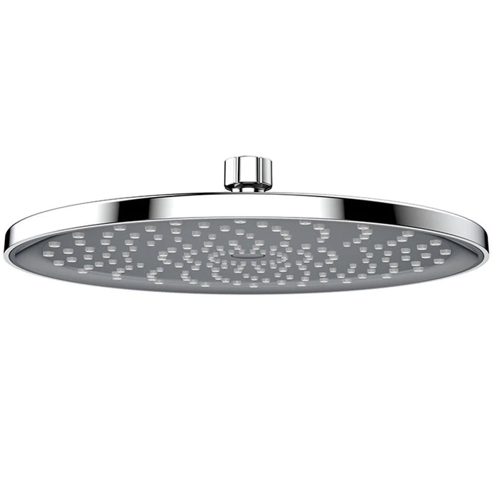 10-inch Rainfall Spray Shower Head High Pressure Round Electroplating ABS Shower Head - Silver - 1
