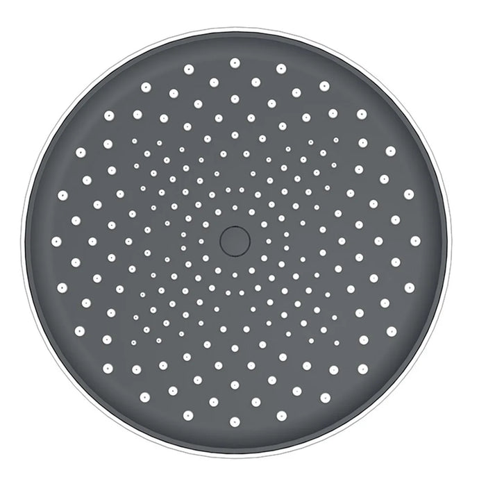 10-inch Rainfall Spray Shower Head High Pressure Round Electroplating ABS Shower Head - Silver - 2