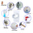 10-inch Rainfall Spray Shower Head High Pressure Round Electroplating ABS Shower Head - Silver - 3