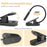 ST-8036 Rechargeable Clip-on LED Light 3 Color Temperature Dimmable ABS Reading Lamp - 2