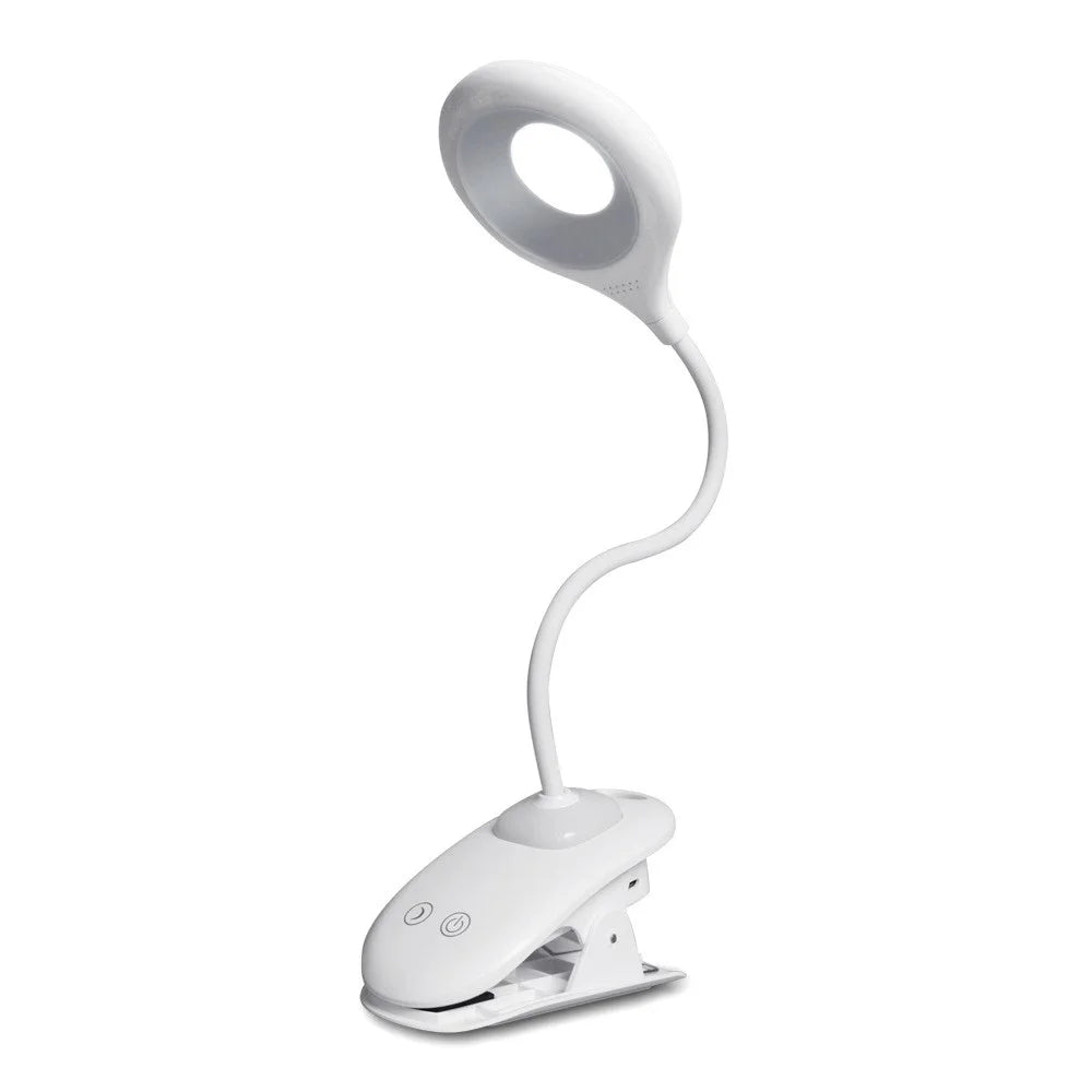 ST-8030 Clip-on LED Light 3 Color Temperature Touch Control Rechargeable ABS Reading Lamp - 1