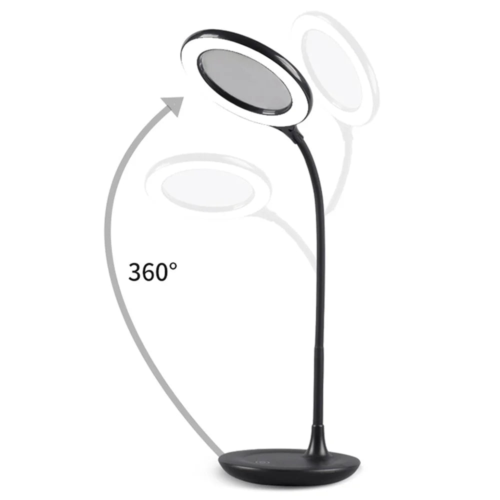 ST-8023 Eye Protection Reading Light Touch Control Desk Lamp with 3 Brightness Modes, Larger Light Circle - 5