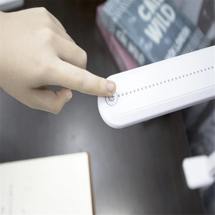 ST-8029 USB Powered Clip-on LED Reading Light Stepless Dimming Touch Control Table Lamp - White - 4