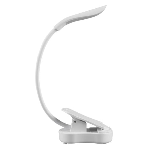 ST-8026 Clip Design LED Light 3 Color Temperature Dormitory Rechargeable Reading Lamp - White - 1