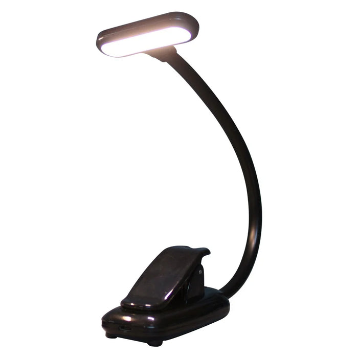 ST-8021 3 Color Temperature Clip-on LED Light Home Dormitory USB Charging Reading Lamp - Black - 1