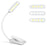 ST-8027 Adjustable Hose Clip-on LED Light 3 Color Temperature Rechargeable Lamp with Power Indicator - White - 1