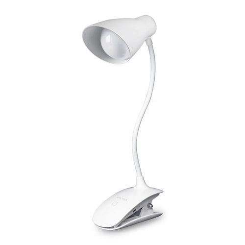 8013F Adjustable Hose Clip-on LED Table Light 3 Brightness USB Charging Reading Lamp - 1