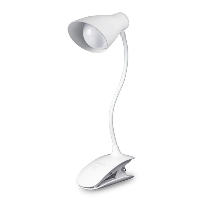 8013F Adjustable Hose Clip-on LED Table Light 3 Brightness USB Charging Reading Lamp - 1