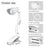 8013F Adjustable Hose Clip-on LED Table Light 3 Brightness USB Charging Reading Lamp - 2