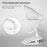 8013F Adjustable Hose Clip-on LED Table Light 3 Brightness USB Charging Reading Lamp - 6