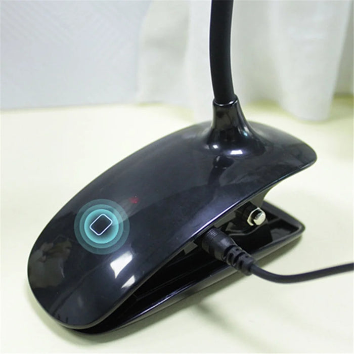 8013A Adjustable Hose Clip-on LED Table Light Touch Control USB Charging Student Reading Lamp - 2