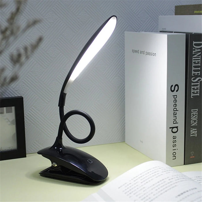 8013A Adjustable Hose Clip-on LED Table Light Touch Control USB Charging Student Reading Lamp - 3