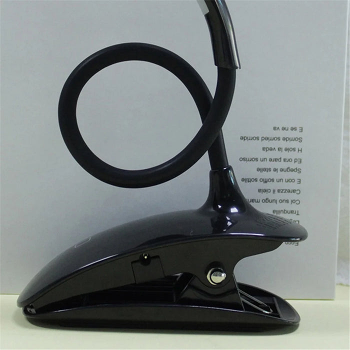 8013A Adjustable Hose Clip-on LED Table Light Touch Control USB Charging Student Reading Lamp - 5