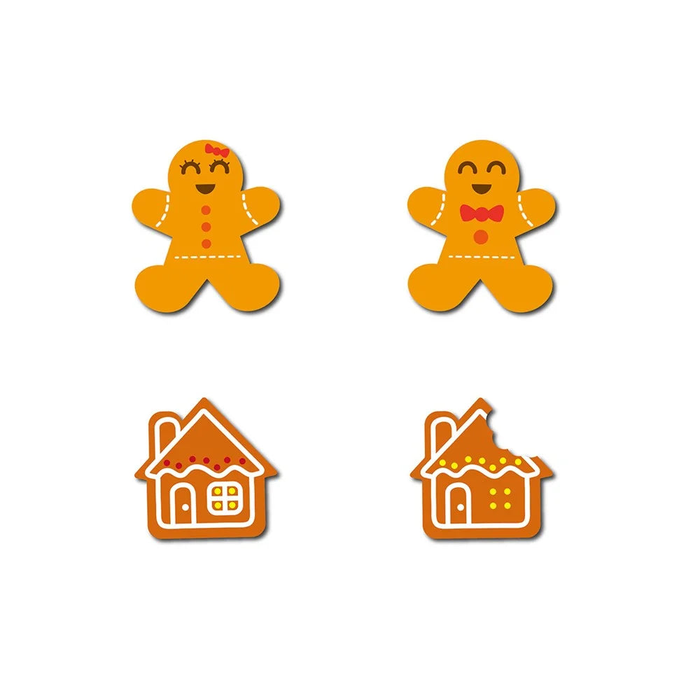 30Pcs / Set Santa Hat Gingerbread Man Xmas Tree Christmas Photo Props Kit Party Supplies - 4