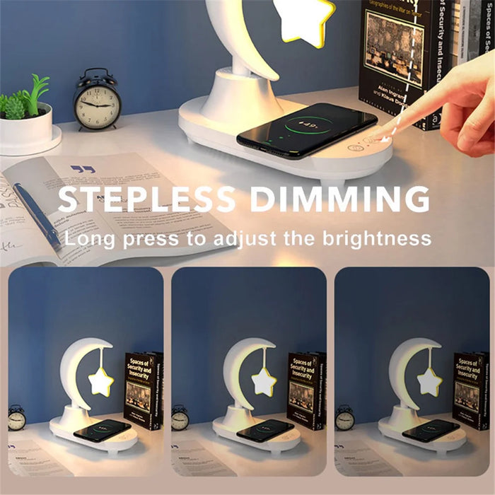 TB-35SLIWBT 7-Color Ambient Light Bedside Night Light with Bluetooth-compatible Speaker Wireless Charging Function - 6