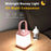 TB-10S Handheld Table Lamp 3 Color Temperature Dimmable Bedside Night Light - Pink - 3