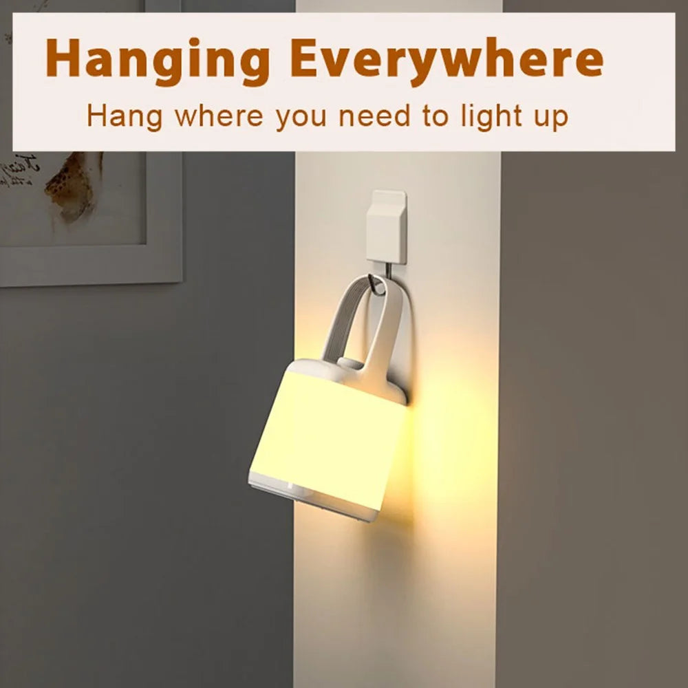 TB-10SW Portable Table Lamp with 5W Wireless Charging Function Dimmable Bedside Night Light - Pink - 5
