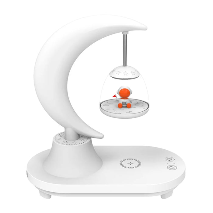 TB-22SULIWBT Astronaut Design 7-Color Ambient Light Stepless Dimming Night Lamp with Bluetooth-compatible Speaker, 15W Wireless Charging - 2