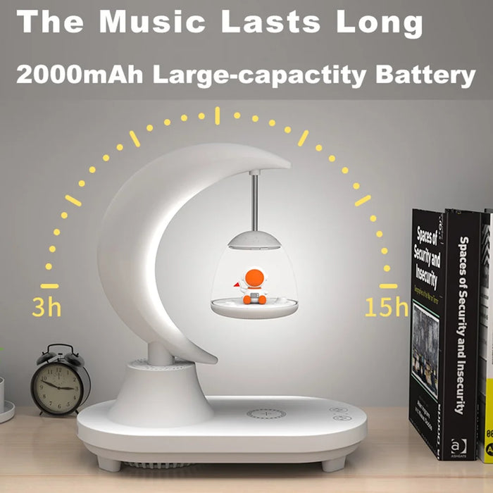 TB-22SULIWBT Astronaut Design 7-Color Ambient Light Stepless Dimming Night Lamp with Bluetooth-compatible Speaker, 15W Wireless Charging - 6