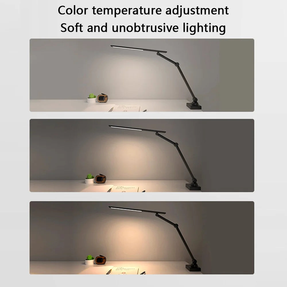 TB-52S LED Desk Lamp Clamp Design Flexible 3 Sections Swing Arm Eye Protection Light (USB Plug-In Powered) - 5